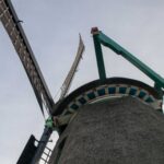 Windmühle Nahaufnahme.